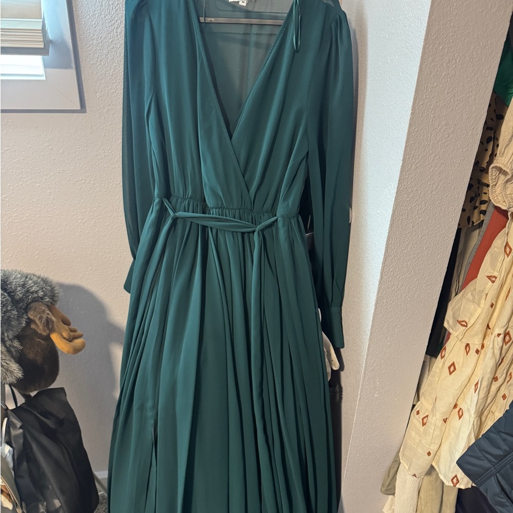Baltic Born Teal Long Sleeve Dress